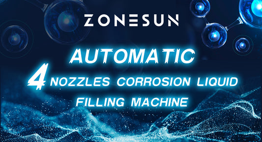 ZONESUN ZS-YTCR4A AUTOMATIC 4 NOZZLES CORROSION LIQUID FILLING MACHINE