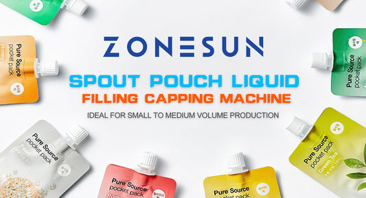 ZONESUN Semi-Automatic Spout Pouch Doypack Filling and Capping Machine - Efficient Packaging Solution