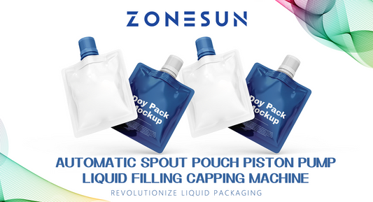 ZONESUN ZS-ASP2 AUTOMATIC SPOUT POUCH PISTON PUMP LIQUID FILLING CAPPING MACHINE