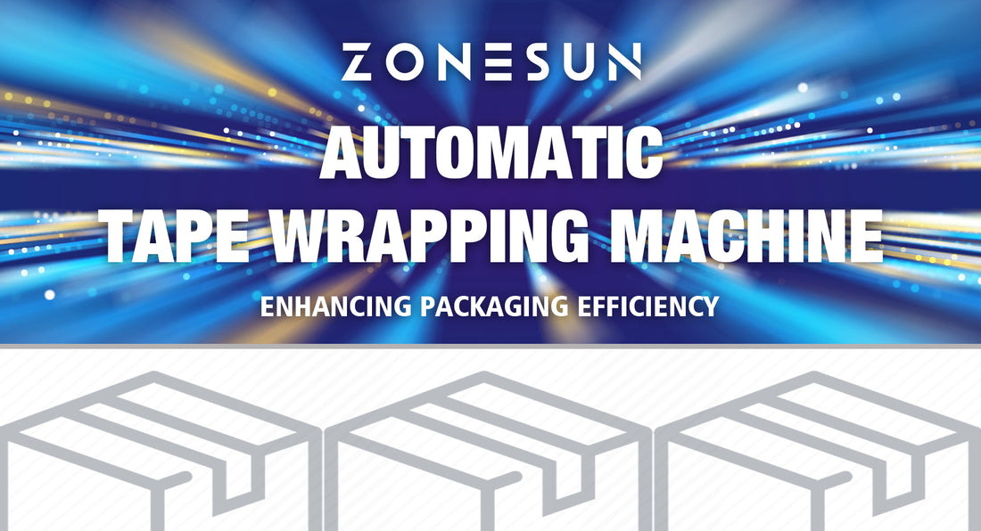 IMPROVE PACKAGING EFFICIENCY WITH ZONESUN ZS-TW5050 AUTOMATIC TAPE WRAPPING MACHINE