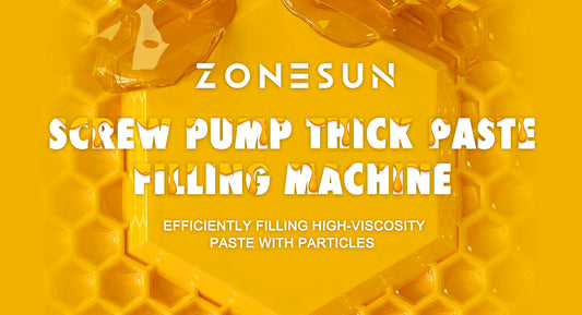 ZONESUN ZS-TSP5A SCREW PUMP THICK PASTE FILLING MACHINE: EFFICIENTLY FILLING HIGH-VISCOSITY PASTE WITH PARTICLES