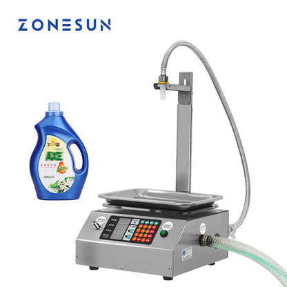 ZONESUN ZS-L17 Filling Weighing Machine Viscous Fluid Packaging Equipment 17L/min