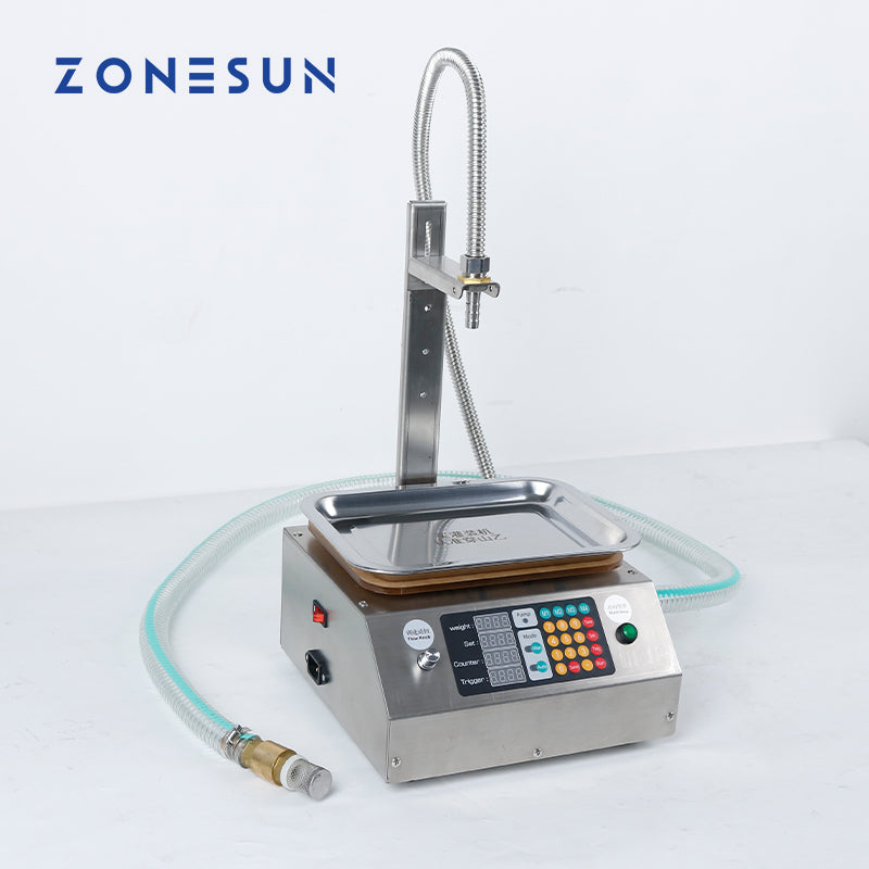 ZONESUN ZS-L17 Filling Weighing Machine Viscous Fluid Packaging Equipment 17L/min