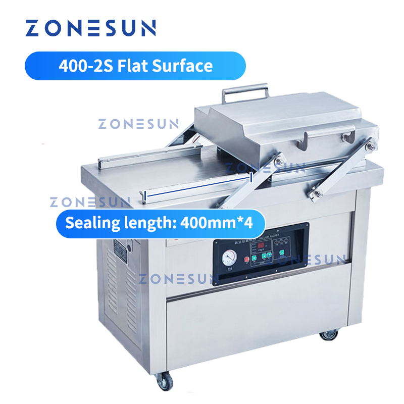 ZONESUN Automatic Double Chamber Vacuum Sealing Machine With Date Coder（Best Offer）