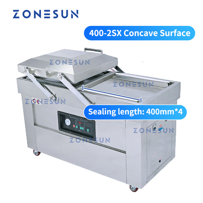 ZONESUN Automatic Double Chamber Vacuum Sealing Machine With Date Coder