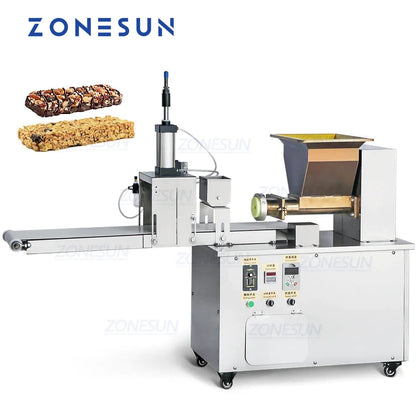 ZONESUN ZS-ECM1 Bar Extruder Cutter Protein Nut Bar Forming Making Cutting Machine