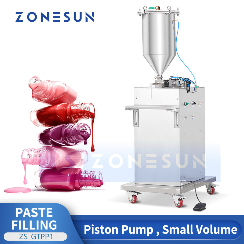 ZONESUN ZS-GTPP1 Semi Automatic Piston Pump Paste Filling Machine