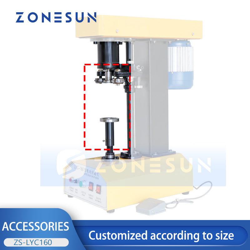 ZONESUN Special Link Customized Replace Mold For ZS-LYC160 Can Sealing Machine