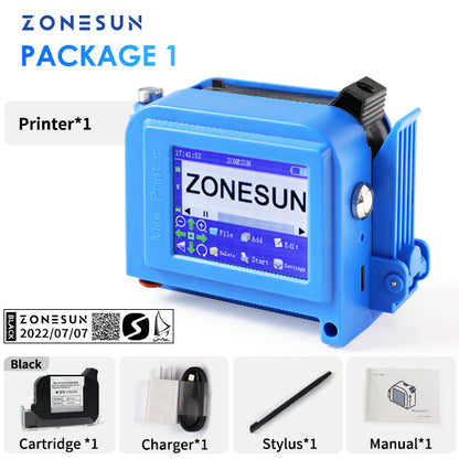 ZONESUN ZS-DC1 Portable Handheld Inkjet Printing Machine