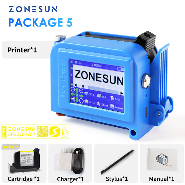 ZONESUN ZS-DC1 Portable Handheld Inkjet Printing Machine