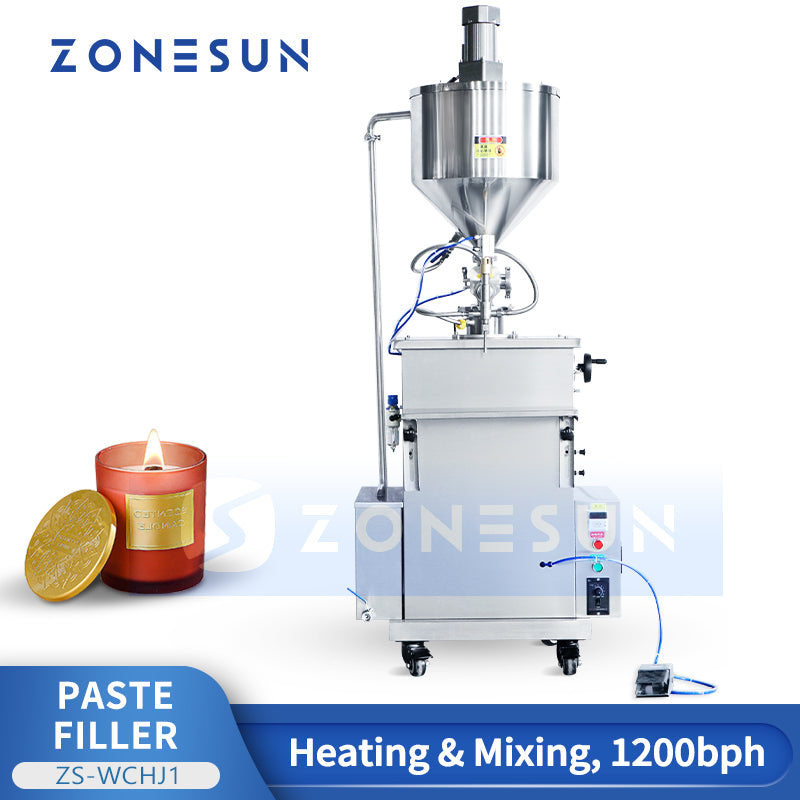 ZONESUN ZS-WCHJ1 Semi-automatic Wax Paste Heating Mixing Filling Machine