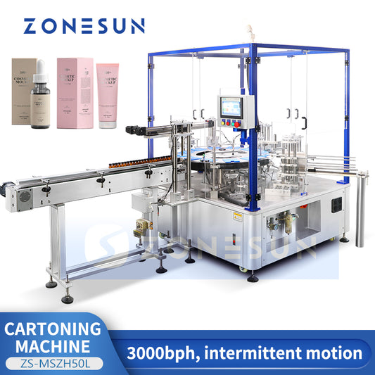 ZONESUN ZS-MSZH50L Automatic Vertical Box Sealing Machine
