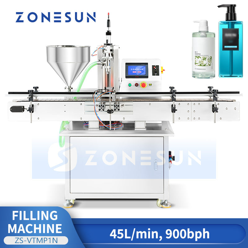 ZONESUN ZS-VTMP1N Automatic Magnetic Pump Liquid Paste Filling Machine（Best Offer）