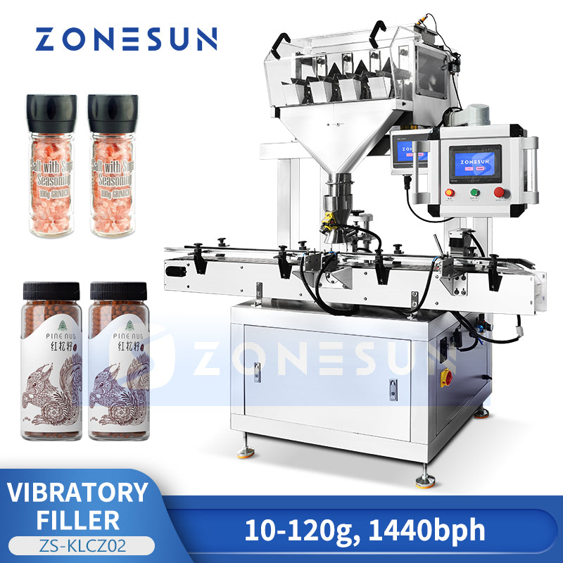 ZONESUN ZS-KLCZ02 Automatic Vibratory Weigh Filler Granule Filling Machine