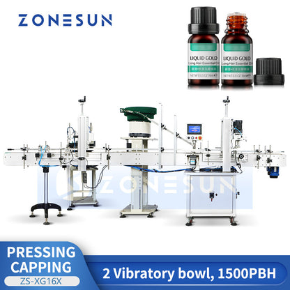 ZONESUN Automatic Capping Machine Lid with Inner Plugs Capper ZS-XG16X