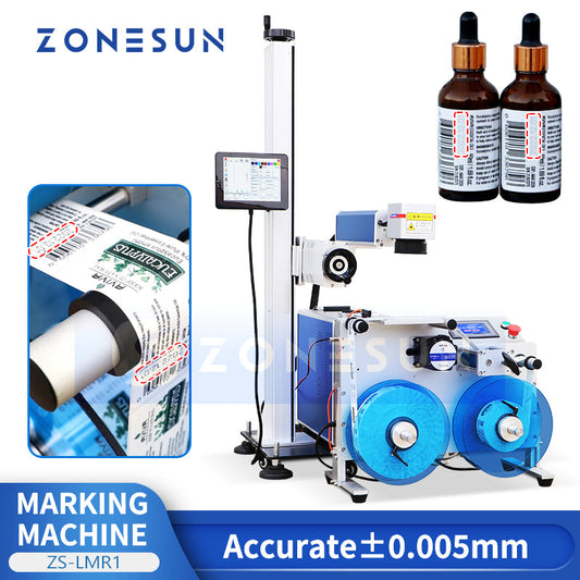 ZONESUN ZS-LMR1 Roll to Roll Rewinder and Laser Coding Machine