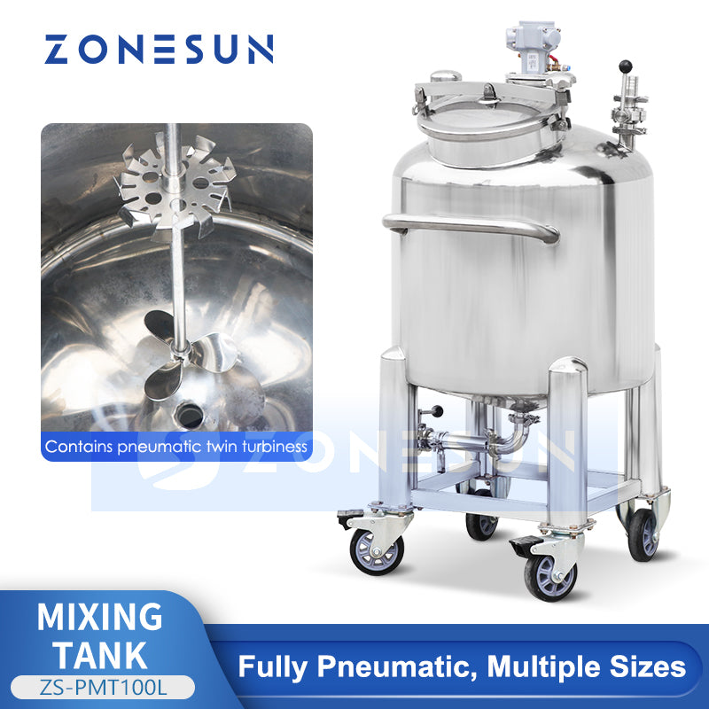 ZONESUN Pneumatic Muti-size Mixer Blender ZS-PMT100L