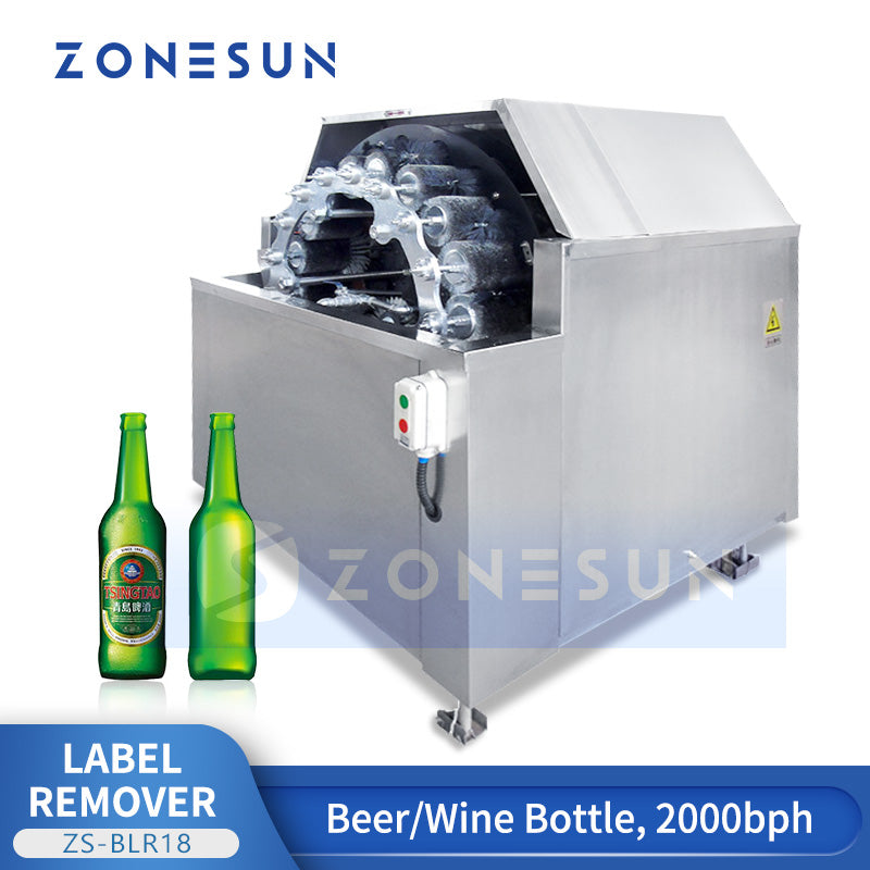 Bottle Label Remover Machine