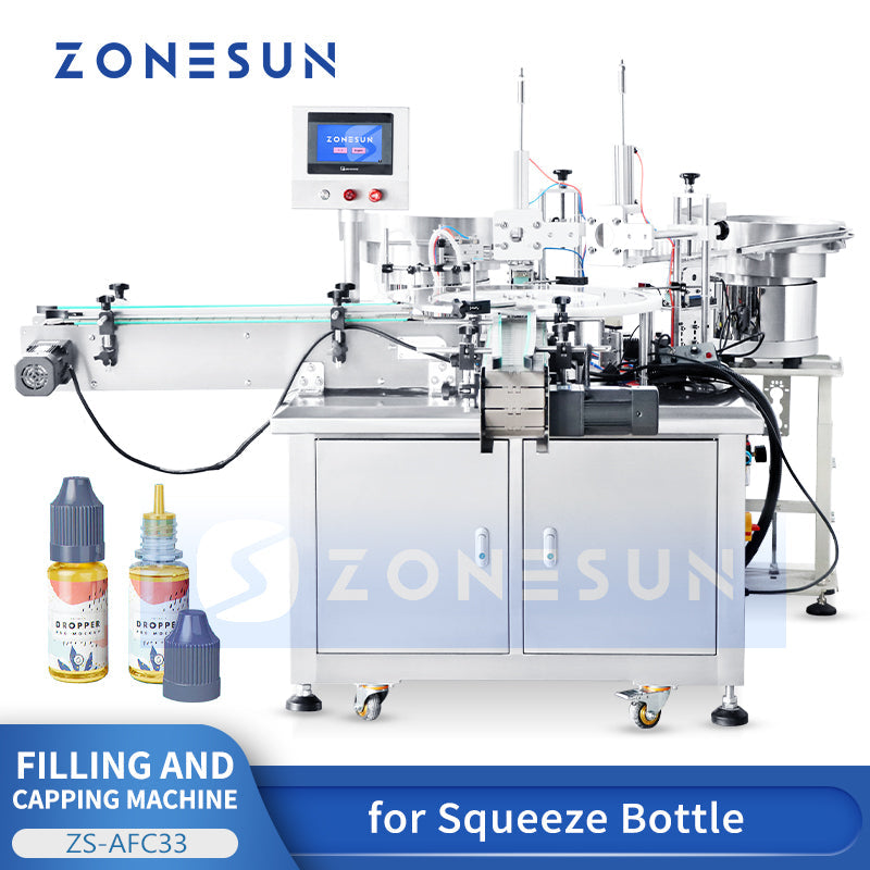 ZONESUN ZS-AFC33 Monoblock Filling Capping Machine Squeeze Bottle Packaging