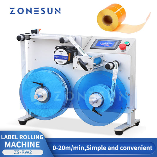 ZONESUN ZS-RW2 Automatic Roll to Roll Label Rewinder