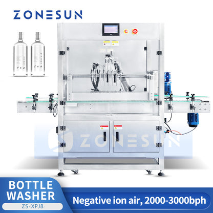 ZONESUN ZS-XPJ8 Máquina automática de enjuague de aniones de 8 cabezales 