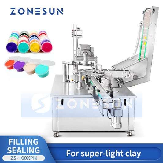 ZONESUN ZS-100XPN Automatic Slime and Clay Filling Sealing Machine