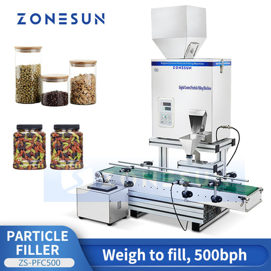 ZONESUN Automatic Partical Filling Machine Granule Packing Machine ZS-PFC500