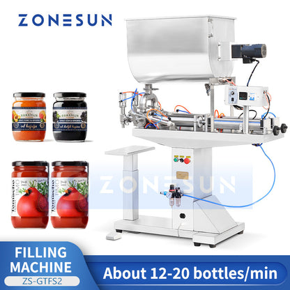 ZONESUN ZS-GTFS2 Semi-automatic Paste Piston Filling Machine