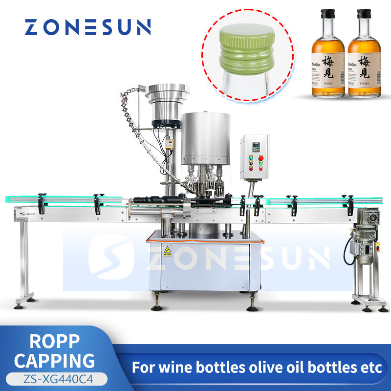 ZONESUN ZS-XG440C4 Automatic ROPP Pilfer Proof Capping Machine