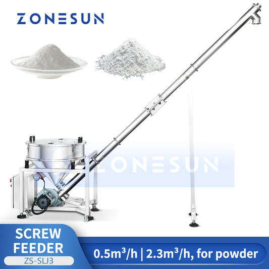 ZONESUN  ZS-SLJ3 Automatic Spices Powder Inclined Auger Feeder