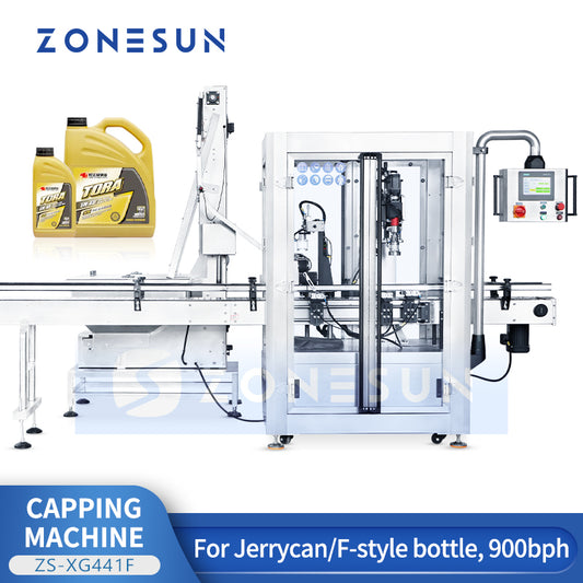 ZONESUN ZS-XG441F Automatic F-style Capping Machine With Cap Feeder