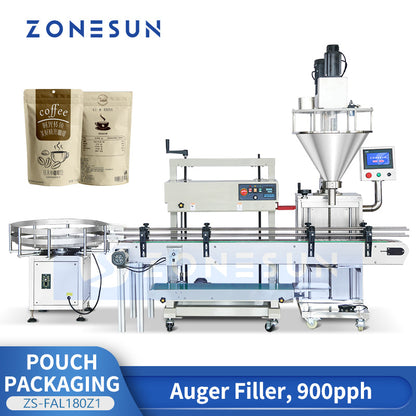 Zonesun ZS-FAL180Z1 Doypack Filling and Sealing Line | Powder Packaging