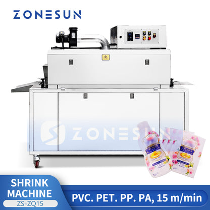 ZONESUN ZS-ZQ15 Automatic Steam Shrinking Sleeve Wrapping Machine