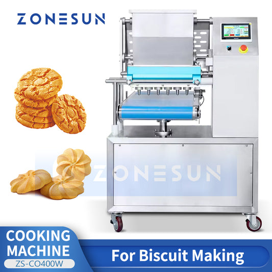 ZONESUN ZS-CO400W Industrial Automatic Wire Cut Cookie Depositor Machine Biscuit Making Machine