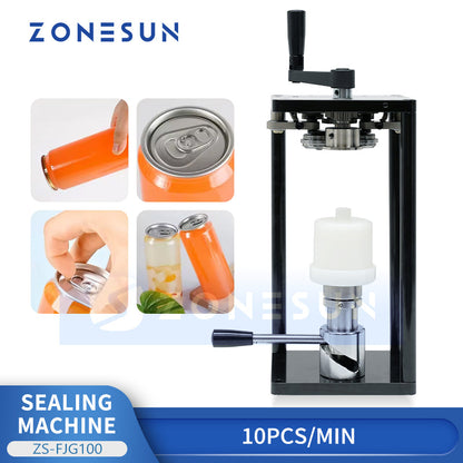 ZONESUN ZS-FJG100 Manual Can Seamer Sealing Machine