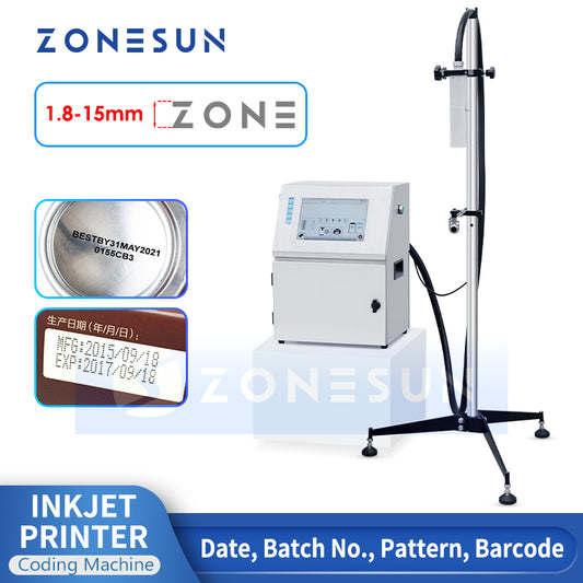 ZONESUN ZS-TIP15 Tabletop Multilingual Inkjet Date Coding Machine