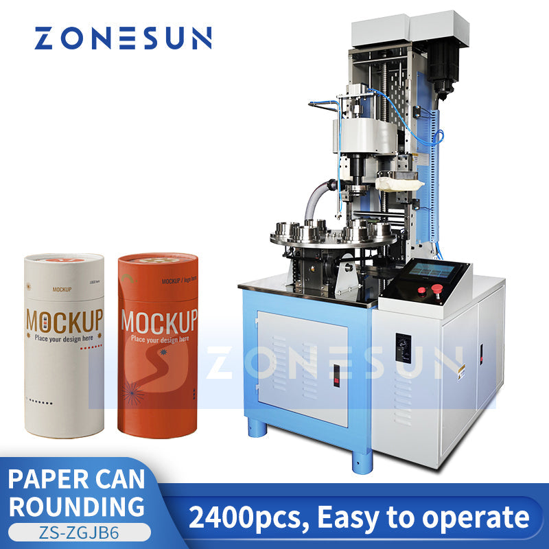 ZONESUN ZS-ZGJB6 Round Box Edge Paper Tube Inner Curling Machine