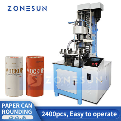 ZONESUN ZS-ZGJB6 Round Box Edge Paper Tube Inner Curling Machine