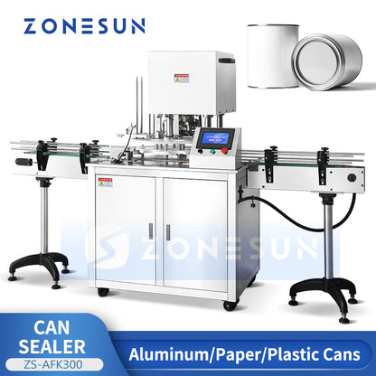 ZONESUN ZS-AFK300 35-130mm Máquina automática de sellado y tapado de latas eléctricas