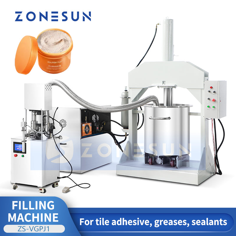 ZONESUN ZS-VGPJ1 Pneumatic Hydraulic Press Thick Paste Filling Machine