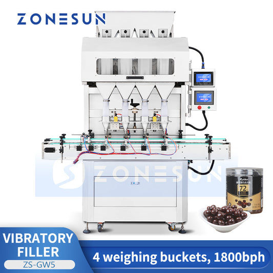 ZONESUN ZS-GW5 Granule Weigh Filler Automatic Particle Filling Machine
