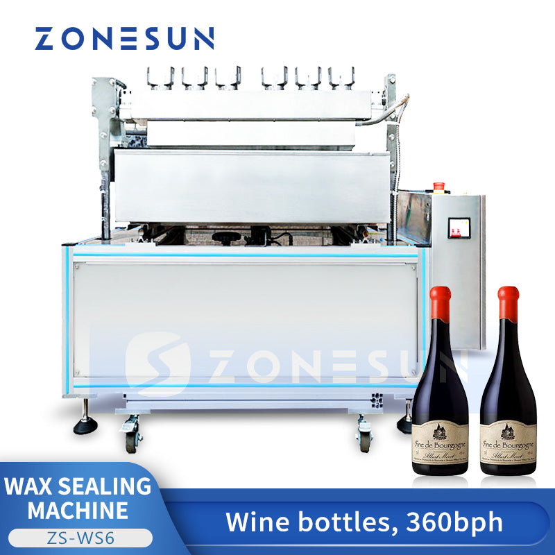 ZONESUN ZS-WS6 Semi Automatic Wine Bottle Wax Sealing Machine