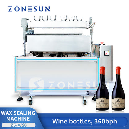 ZONESUN ZS-WS6 Semi Automatic Wine Bottle Wax Sealing Machine