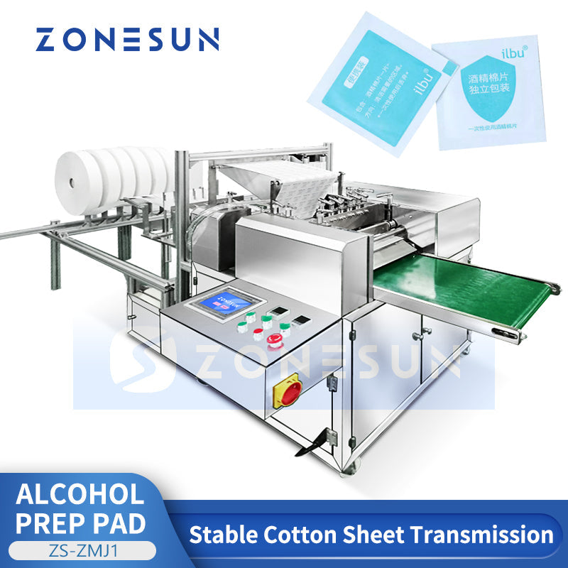 ZONESUN ZS-ZMJ1 Automatic Horizontal Alcohol Pre Pads Packaging Machine