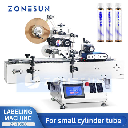 ZONESUN ZS-TB800 Automatic Tube Labeler Lip Balm Label Machine