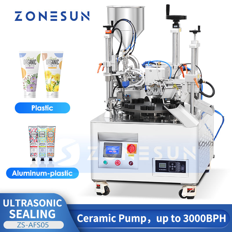 ZONESUN ZS-AFS05 Automatic Ultrasonic Ceramic Pump Paste Tube Filling Sealing Machine