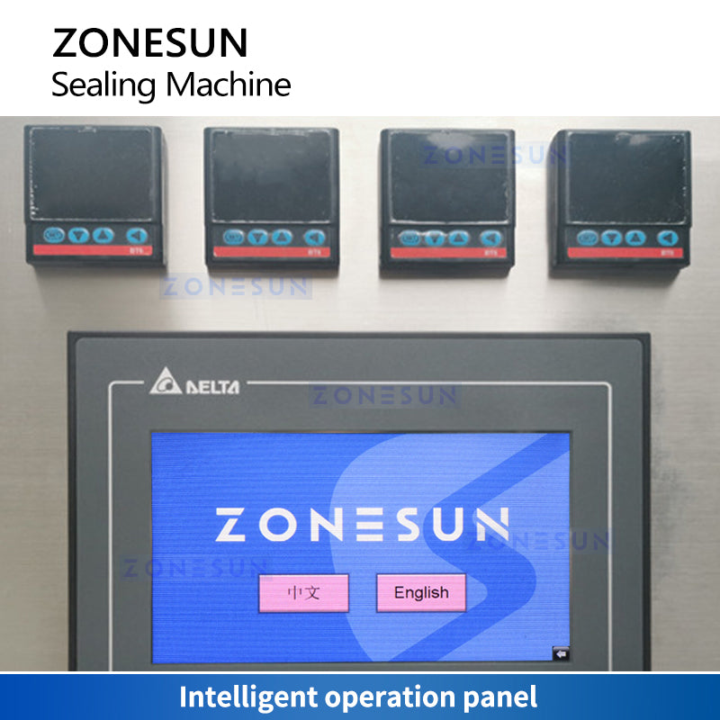 ZONESUN ZS-HS4 Automatic Precut Lid Cup Sealer 4 Head Sealing Machine