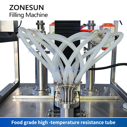 ZONESUN Dual-Color Swirl Filling Machine Stripe Filler Thick Paste Filler ZS-FM250