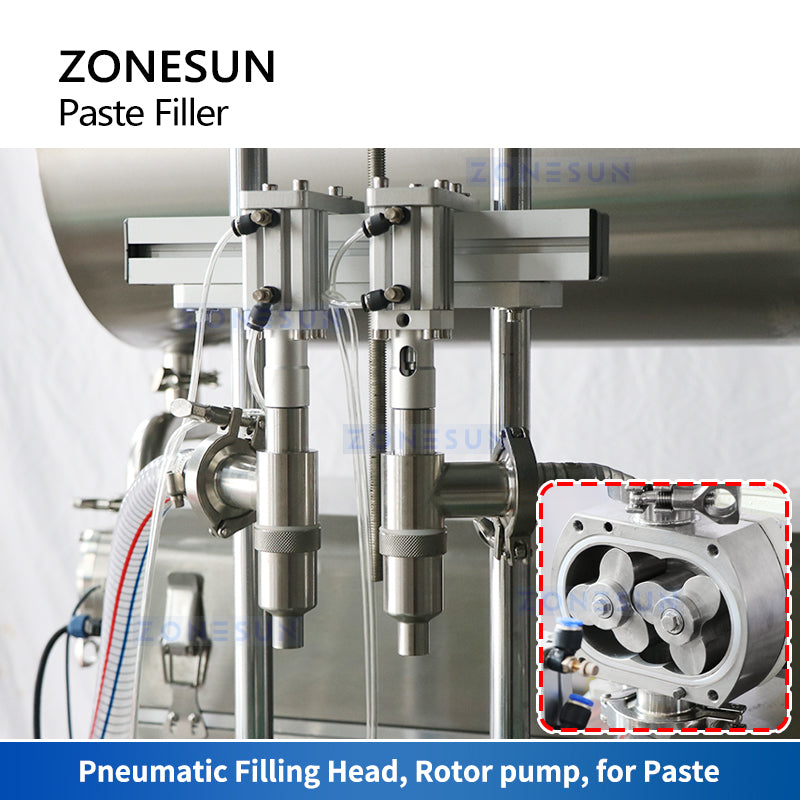 ZONESUN ZS-VTRP2A Automatic Paste Filler Sauce Filling Machine