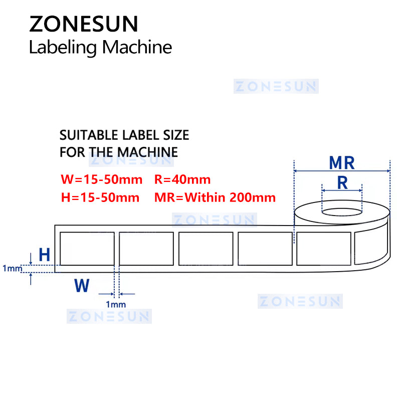 ZONESUN ZS-TB90B Corner Seal Label Applicator